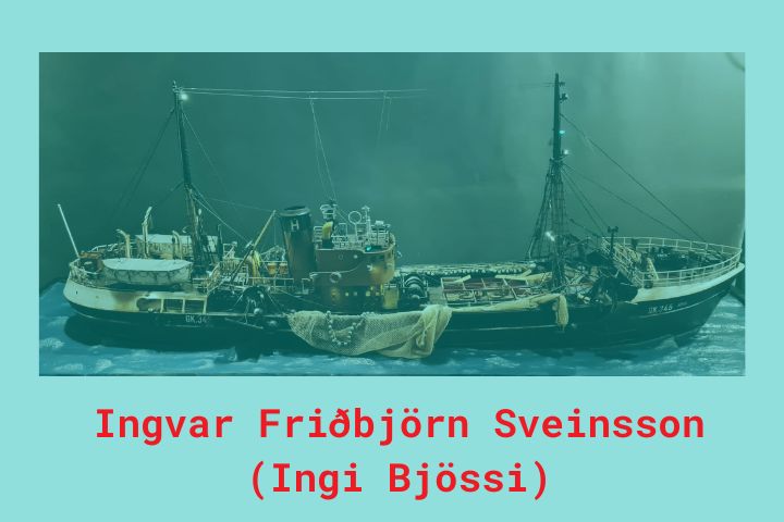 Líkan af skipi eftir Inga Bjössa