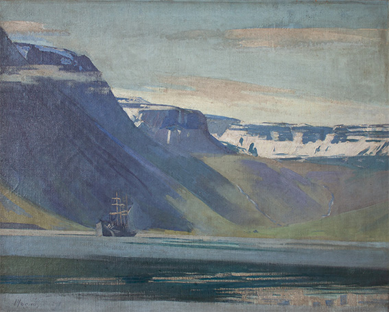 Málverkið Úr Skutulsfirði